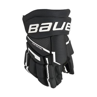 Bauer Supreme Mach Hockey Gloves Youth 2023 black/white back of right glove