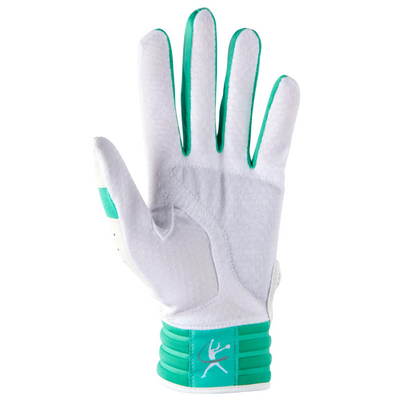 Mizuno Finch Batting Gloves Women's 2022 mint front (palm)