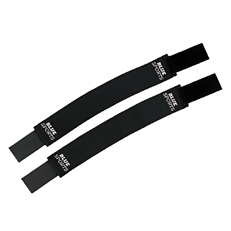 Blue Sports Shin Guard Straps Larry's Sports Shop