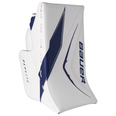 Bauer Goalie Protective Gear Bauer Vapor Flylite Goalie Blocker Senior 1064519 White Navy