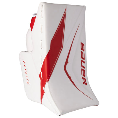 Bauer Goalie Protective Gear Bauer Vapor Flylite Goalie Blocker Senior 1064519 White Red