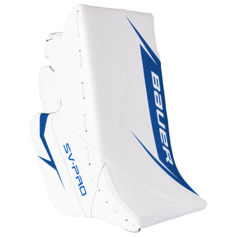 Bauer Hockey Goalie Protective Bauer SV-PRO MTO Goalie Blocker Senior 1064986 White Blue