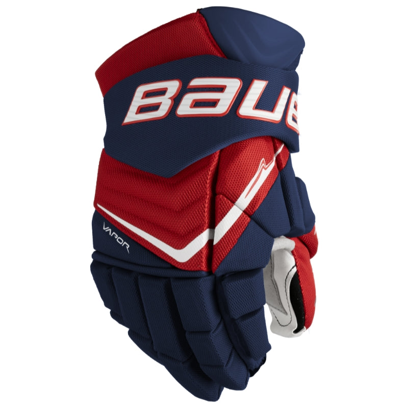 Bauer Hockey Protective Gear Bauer Vapor Flylite Hockey Gloves Intermediate 1064872 Navy Red White