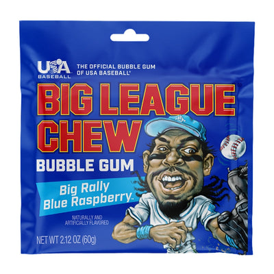 Big League Chew Bubble Gum Big Rally Blue Raspberry
