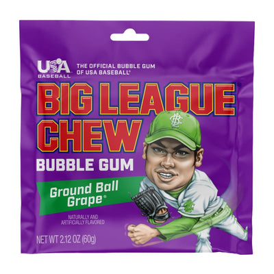 Big League Chew Bubble Gum Ground Ball Grape