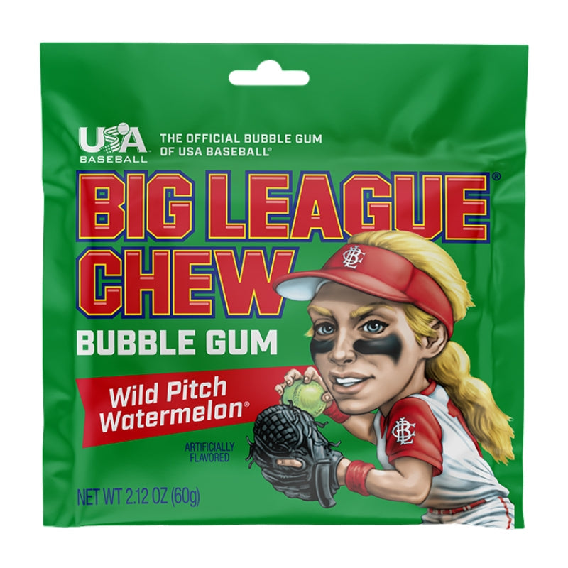 Big League Chew Bubble Gum Wild Pitch Watermelon