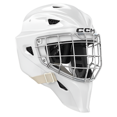 CCM Hockey Protective Gear CCM Axis XF Goalie Mask Senior 2023 GFAXF:SR White