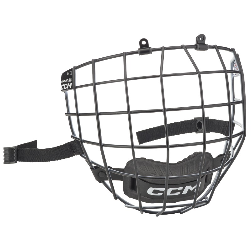 CCM Hockey Protective Gear CCM FM580 Hockey Facemask Senior FM580:SR Black White
