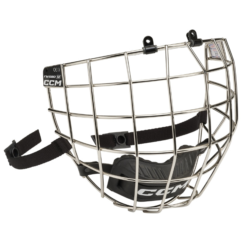 CCM Hockey Protective Gear CCM FM580 Hockey Facemask Senior FM580:SR Chrome