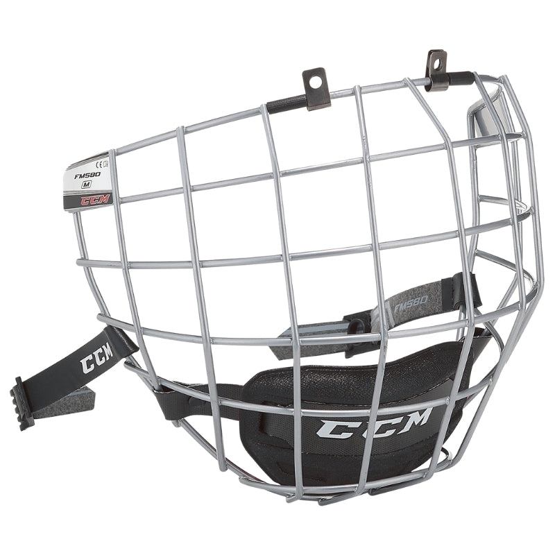CCM Hockey Protective Gear CCM FM580 Hockey Facemask Senior FM580:SR Silver