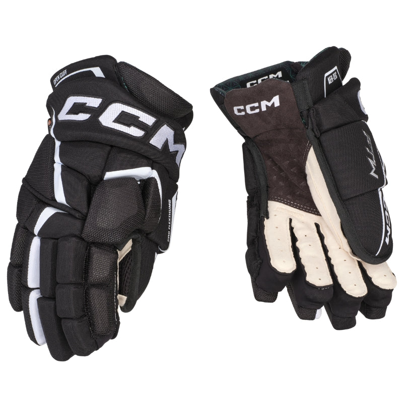 CCM Hockey Protective Gear CCM JetSpeed FTW Women`s Hockey Gloves Senior 2024 HGFTW24:SR Black White