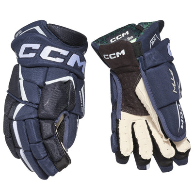 CCM Hockey Protective Gear CCM JetSpeed FTW Women`s Hockey Gloves Senior 2024 HGFTW24:SR Navy White