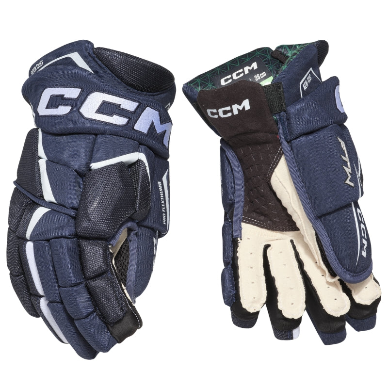 CCM Hockey Protective Gear CCM JetSpeed FTW Women`s Hockey Gloves Senior 2024 HGFTW24:SR Navy White