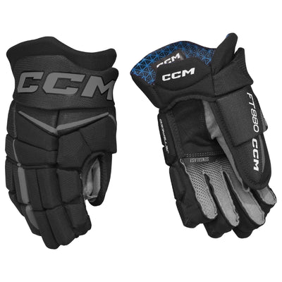 CCM Hockey Protective Gear CCM Jetspeed FT880 Hockey Gloves Senior 2025 HGFT880-SR Black