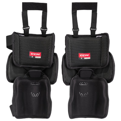 CCM Hockey Protective Gear CCM XF Goalie Knee Pads Senior 2024 One Size Black