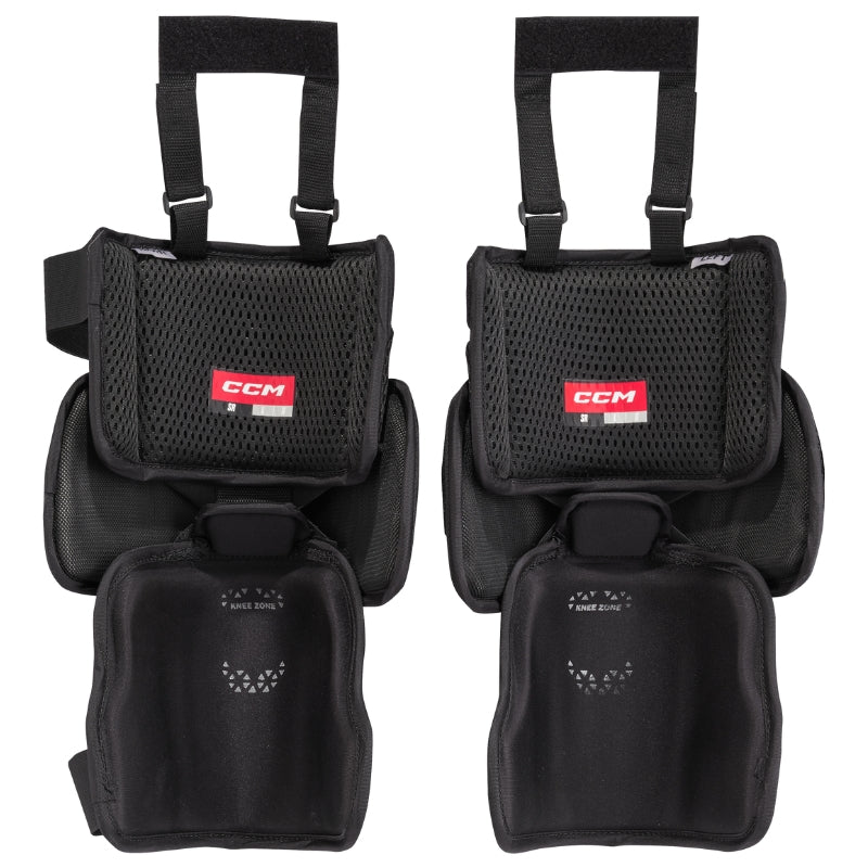 CCM Hockey Protective Gear CCM XF Goalie Knee Pads Senior 2024 One Size Black