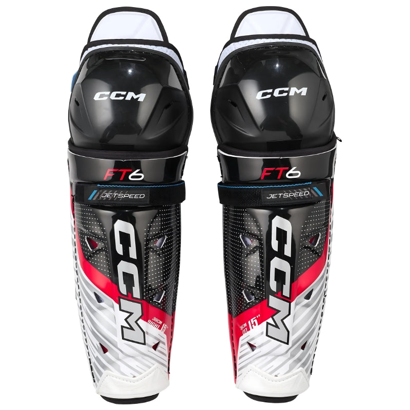 CCM Hockey Protective Gear CCM JetSpeed FT6 Hockey Shin Guards Junior 2023