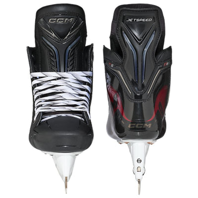 CCM Ice Hockey Skates CCM Jetspeed FT8 (2025) Senior Black/Red front of one skate and back of the other