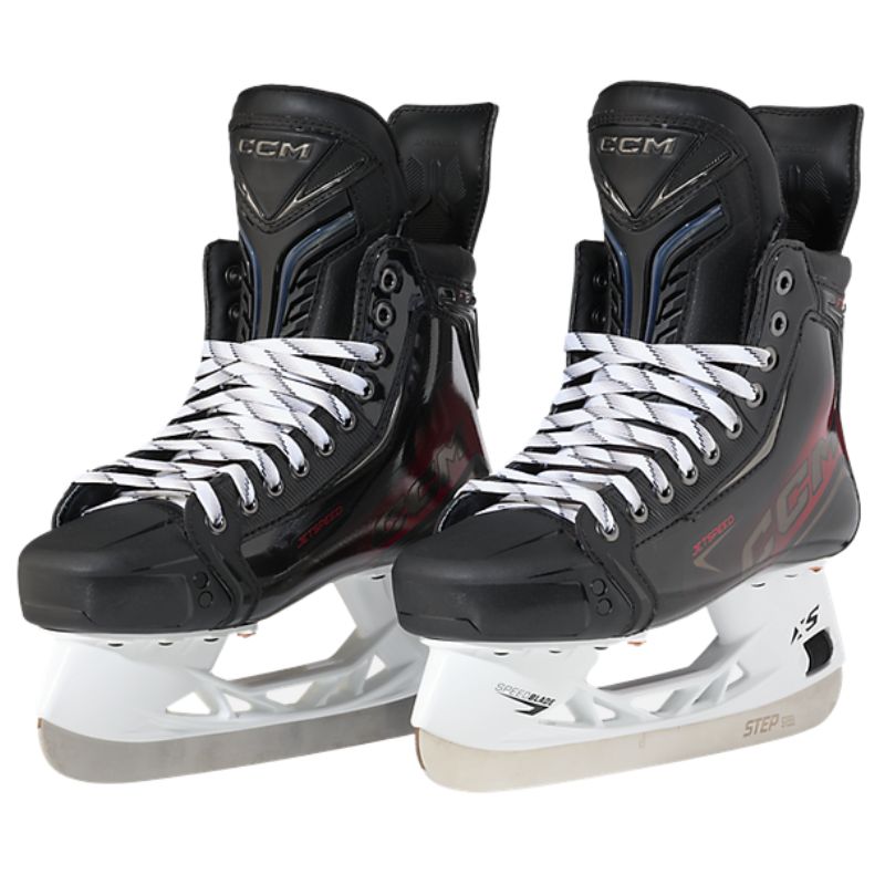 CCM Ice Hockey Skates CCM Jetspeed FT8 (2025) Senior Black/Red front side of both skates facing left