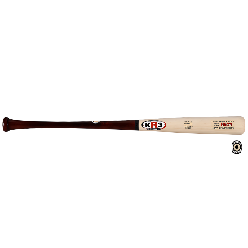 KR3 C271 Canadian Rock Maple Wood Baseball Bat