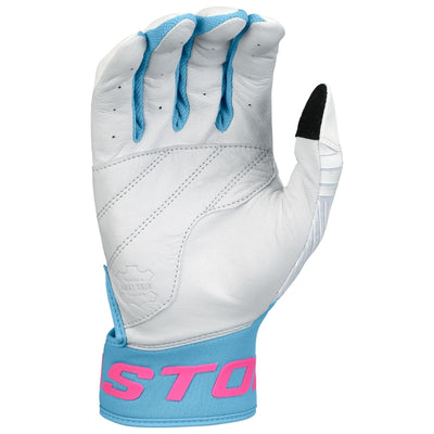 Easton Baseball Gloves Easton Walk-Off Ethos Batting Gloves Adult White Blue Pink