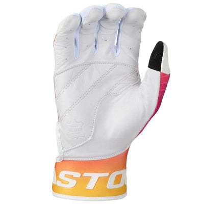 Easton Baseball Gloves Easton Walk-Off Ethos Batting Gloves Adult Yellow Orange Pink White