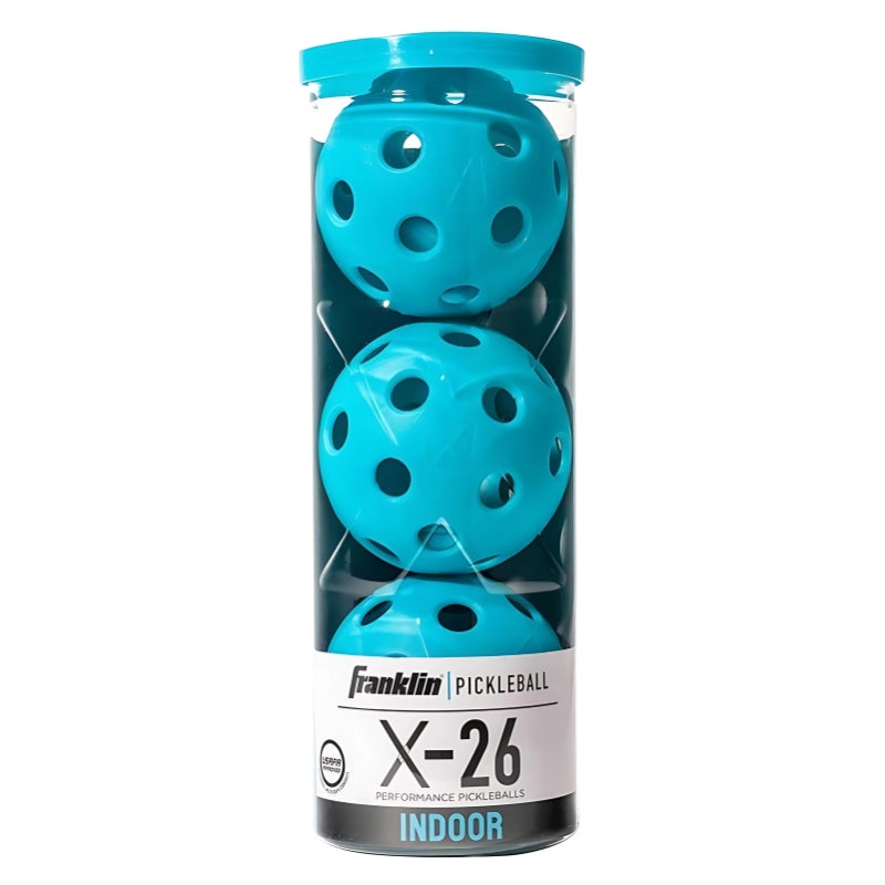 Franklin Pickleballs Franklin X-26 Indoor Pickleballs 3 Pack Blue