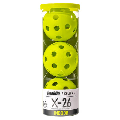 Franklin Pickleballs Franklin X-26 Indoor Pickleballs 3 Pack Lime