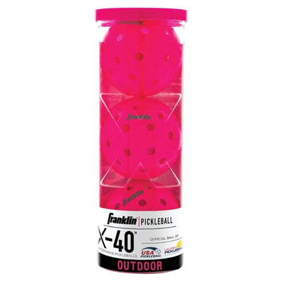 Franklin Pickleballs Franklin X-40 Outdoor Pickleballs 3 Pack Pink