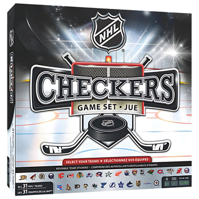 NHL League Checkers Board Game