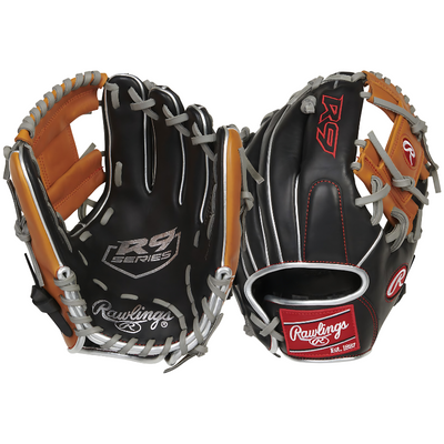 Rawlings R9 ContoUR 11.25" Infield Baseball Glove - Youth (2024)