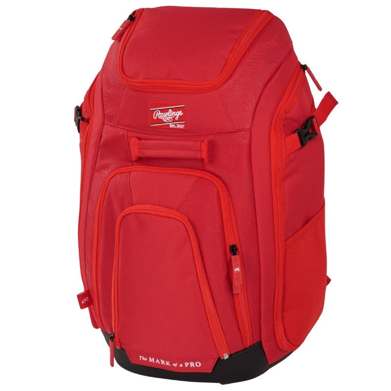 Rawlings Baseball Bags Rawlings Legion 2 Baseball Equipment Backpack Scarlet