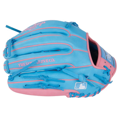 Rawlings Baseball Gloves Rawlings Heart of the Hide 12.75" Baseball Glove Columbia Blue Pink