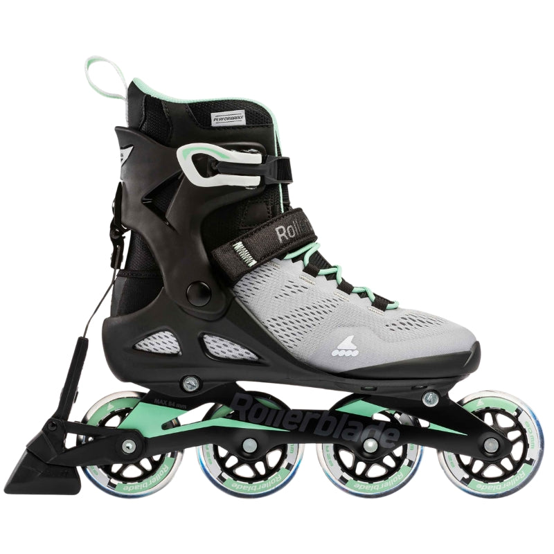 Rollerblade Inline Skates Rollerblade Macroblade 80 ABT Inline Skates Grey Mint