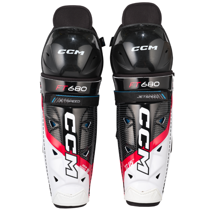 CCM Jetspeed 680 Hockey Shin Guards - Junior (2023)