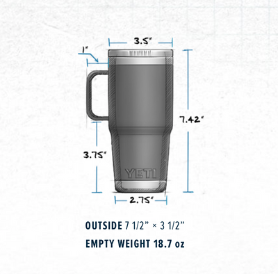 YETI Rambler 20oz Travel Mug w/ Stronghold Lid