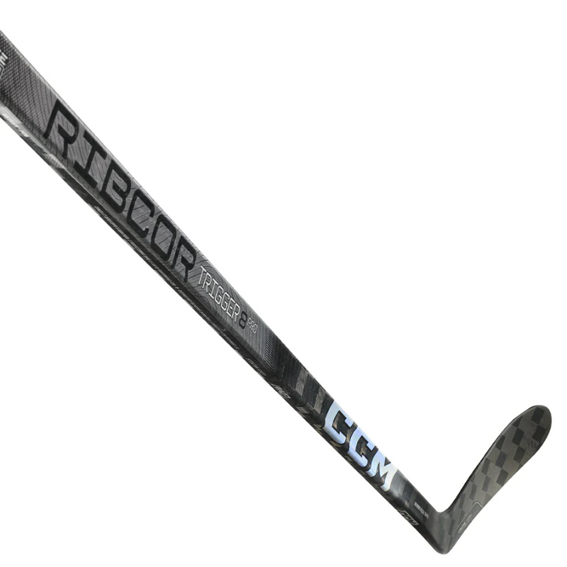 CCM Ribcor Trigger 8 Pro Hockey Stick - Chrome - Intermediate| Larry&