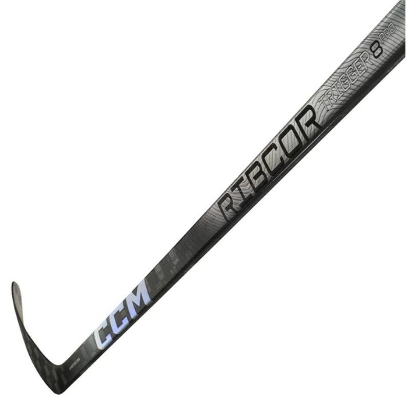 CCM Ribcor Trigger 8 Pro Hockey Stick - Chrome - Intermediate| Larry&