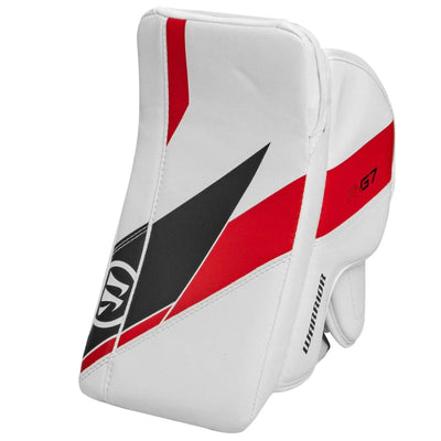 Warrior Goalie Protective Gear Warrior Ritual R-G7 Pro Goalie Catcher Blocker Junior G7BJ4 White Black Red