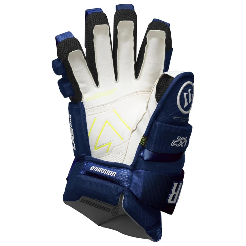 Warrior Hockey Protective Gear Warrior Alpha LX3 Pro Hockey Gloves Senior 2025 Navy LX3PGS5