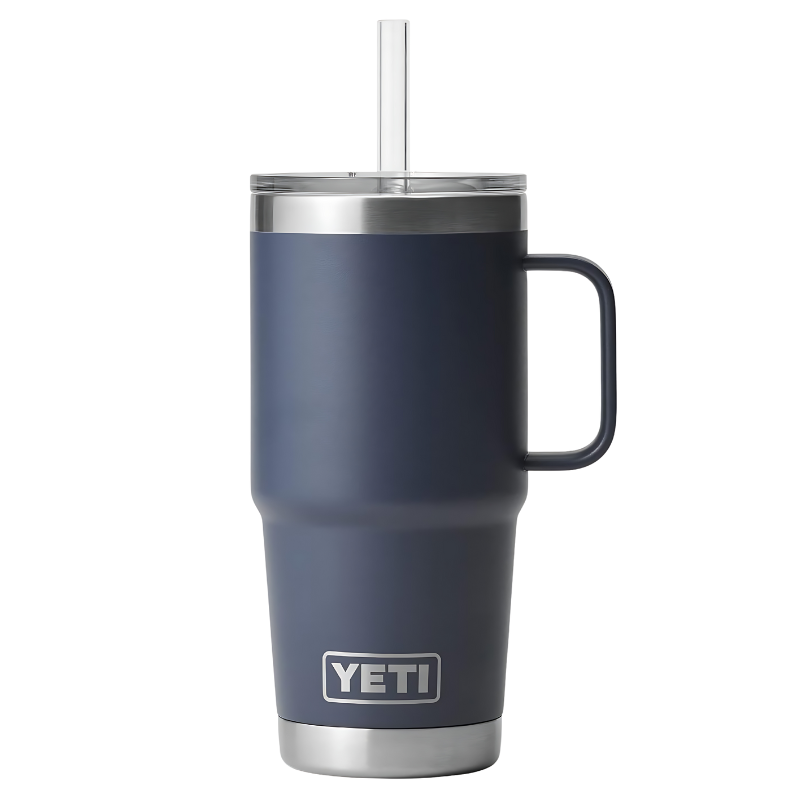 YETI Rambler 25oz 739ml Mug w/ Straw Lid