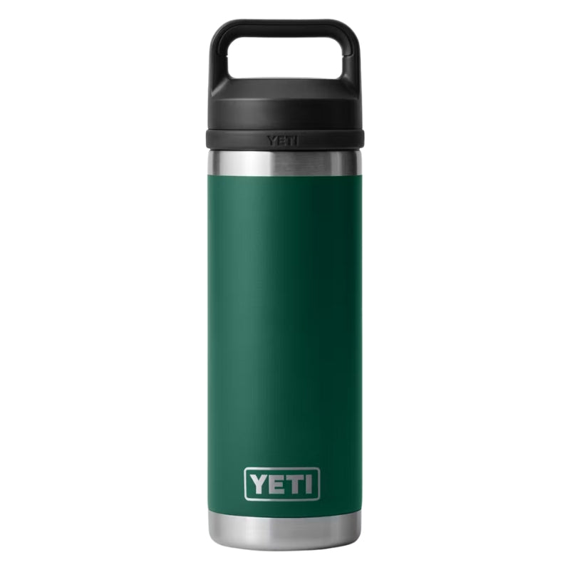 Yeti Drinkware Yeti Rambler 18oz Bottle with Chug Cap Black Forest Green