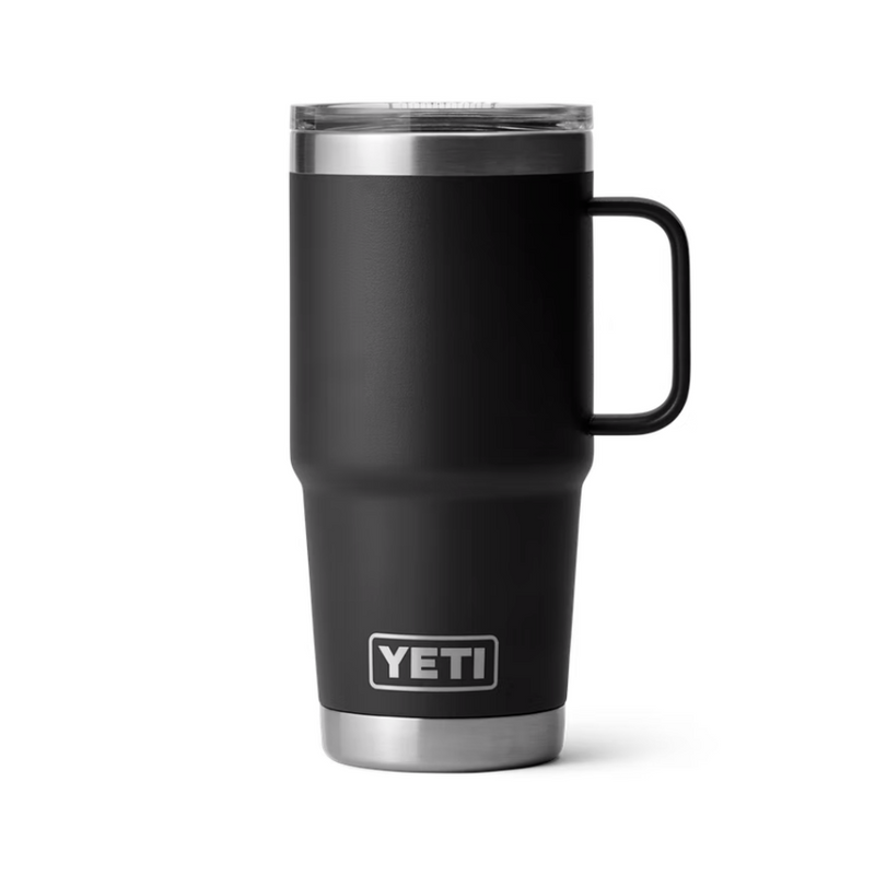 Yeti Rambler 20oz Travel Mug with Stronghold Lid Black | Larry&