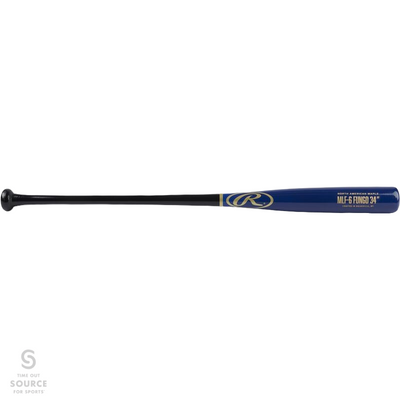 Rawlings Fungo 34" Wood Baseball Bat - Black / Royal - Maple (2022)