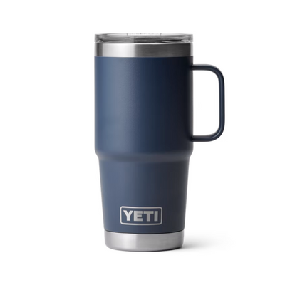 Yeti Rambler 20oz Travel Mug with Stronghold Lid Navy | Larry's Sports Shop