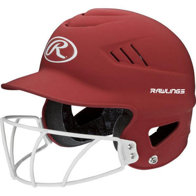 Rawlings CoolFlo Matte Batting Helmet Facemask Combo | Time Out Source For Sports