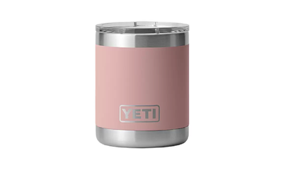 YETI Rambler 10oz Lowball with Magslider Lid Sandstone Pink | Larry's Sports Shop
