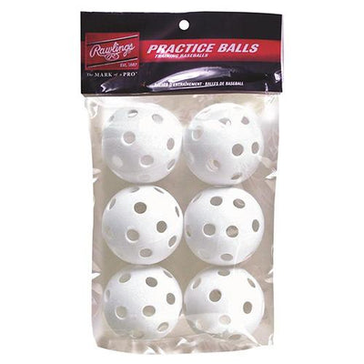 Rawlings Practice Balls - 9" Plastic Baseball - 6 Pack | Time Out Source For Sports
