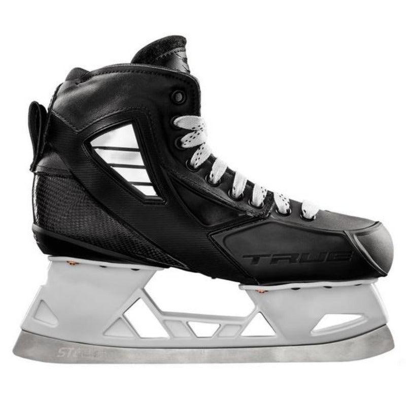 True Goalie Skates True Pro Custom 2-Piece Senior Black side facing right