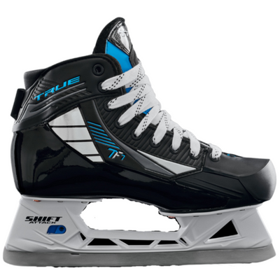 True Goalie Skates True TF7 Intermediate Black side facing right